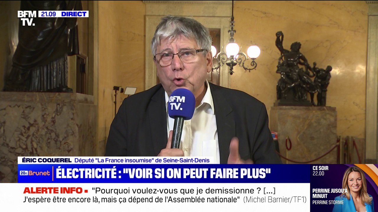 Budget: Éric Coquerel (LFI) demande à Michel Barnier "d'arrêter de jouer le côté alarmiste"