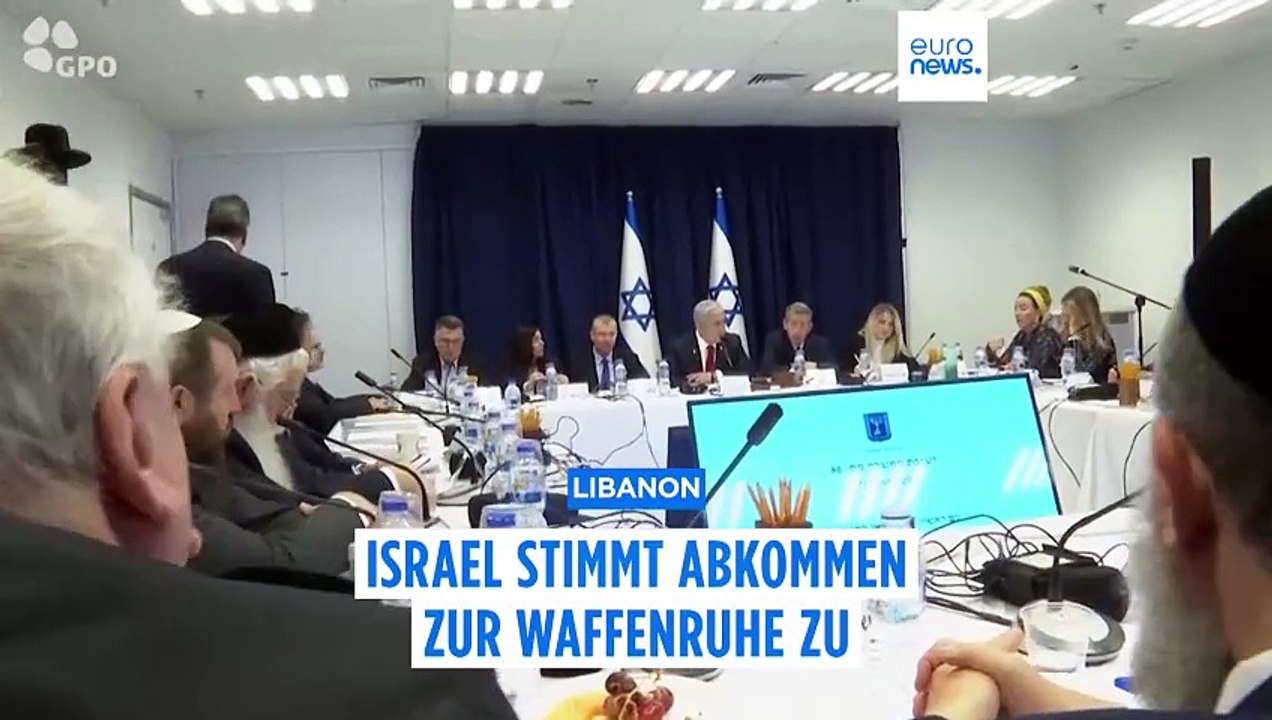 Israelisches Sicherheitskabinett billigt Waffenstillstandsabkommen im Libanon