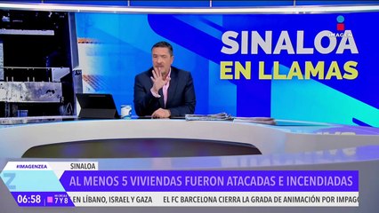 Al menos 5 viviendas fueron atacadas a balazos e incendiadas en Culiacán
