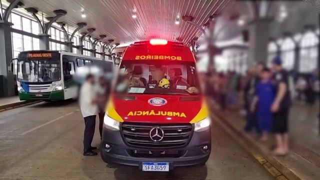 Idoso sofre queda no Terminal Oeste e é socorrido pelo Siate