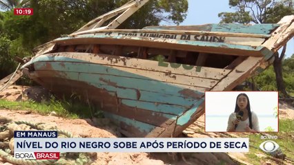 Nível do Rio Negro sobe após período de seca em Manaus