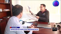 CNE inicia impresión de papeletas para las Elecciones Generales 2025