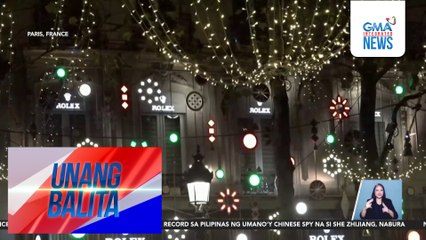 Champs-elysees, pinailawan na; Senyales na simula na ang holiday season sa Paris | Unang Balita