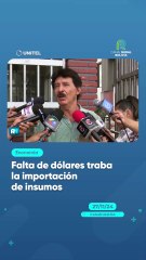 Falta de dólares traba la importación de insumos