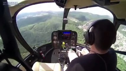 Urubu colide com helicóptero em pleno voo e piloto evita acidente