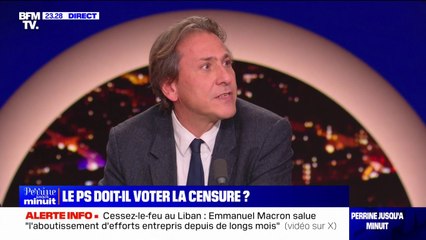 Jérôme Guedj (PS): "Si le gouvernement veut éviter une motion de censure, il faut qu'il ne fasse pas un 49.3 (...) qu'il accepte du compromis"