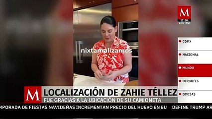 Revelan que localización de Zahie Téllez y su esposo tras secuestro, fue gracias a su camioneta