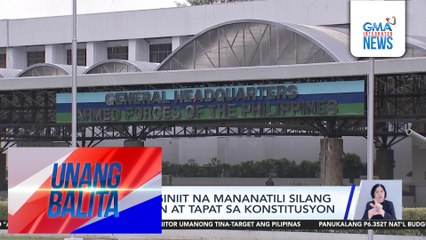 PNP at AFP, iginiit na mananatili silang non-partisan at tapat sa konstitusyon | Unang Balita