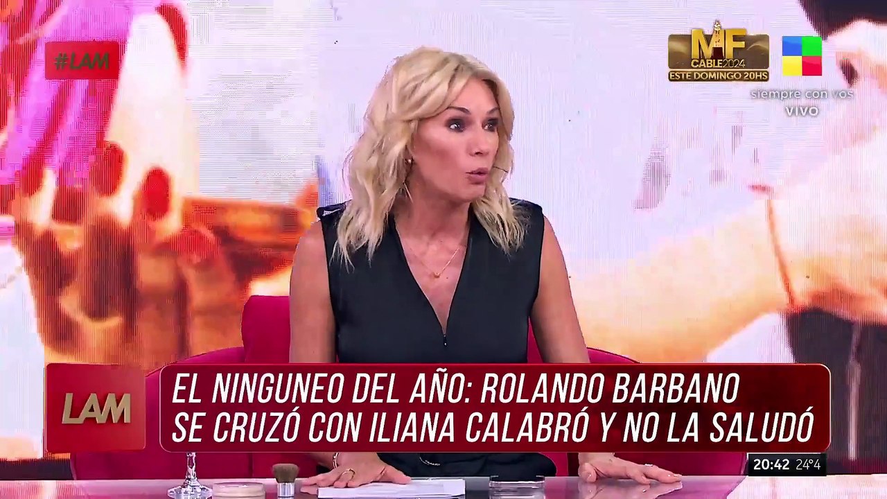 ¡LA IGNORÓ!: Rolando Barbano se cruzó con Iliana Calabró POR PRIMERA VEZ y NO LA REGISTRÓ
