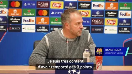 Barcelone - Flick : "On a bien dominé Brest"