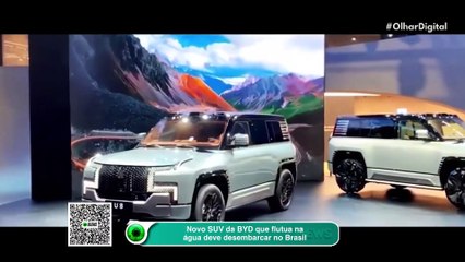 Novo SUV da BYD que flutua na água deve desembarcar no Brasil
