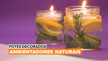 Potes Decorados: Ambientadores Naturais