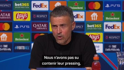 PSG - Luis Enrique : "Très inférieurs au Bayern"