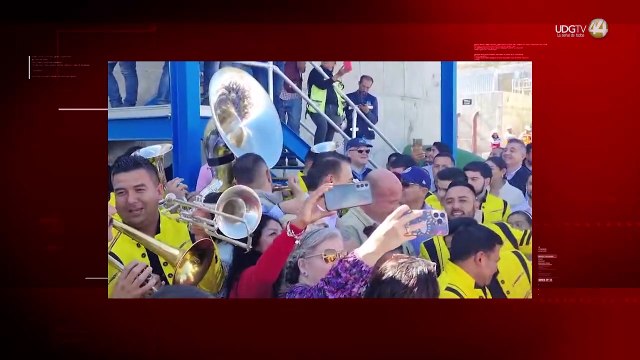Con banda y pastel para Alfaro, celebran inauguración de planta potabilizadora en Tlajomulco