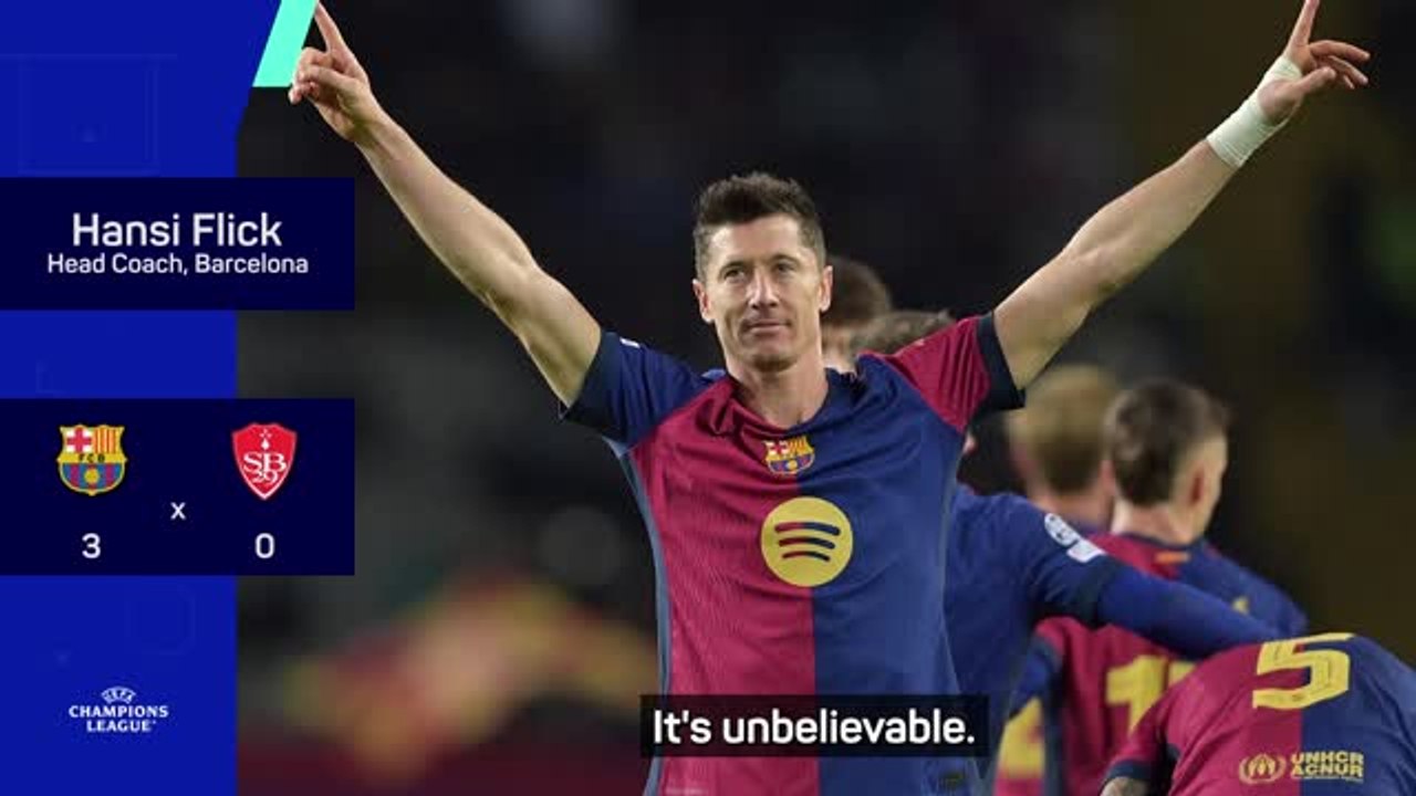 Flick sings praises of 100-goal Lewandowski