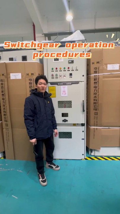 Do you know the first step in operating a middle mounted switchgear