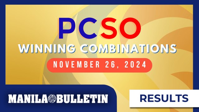 Lotto Draw Results, November 26, 2024 | Ultra Lotto 6/58, Super Lotto 6/49, Lotto 6/42, 6D, 3D, 2D