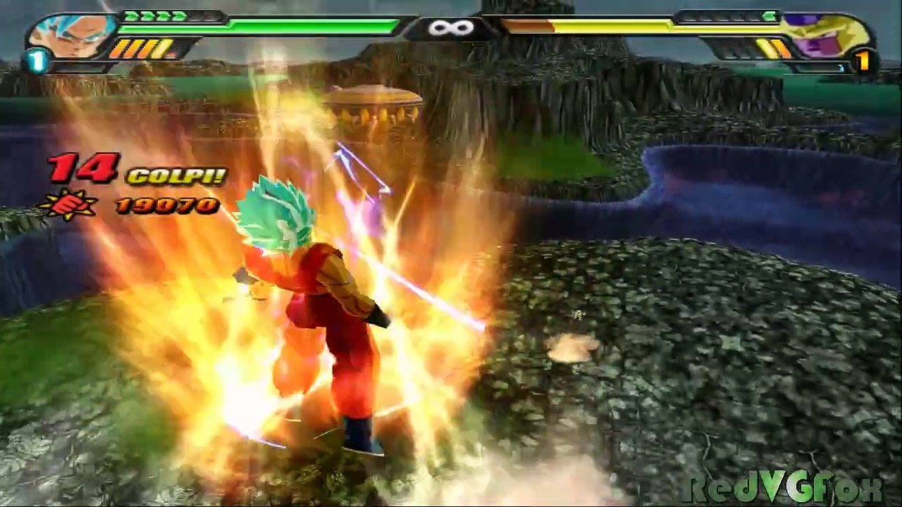 Goku SSB VS Golden Freezer IN ITALIANO - DBZ; Tenkaichi 3 MOD