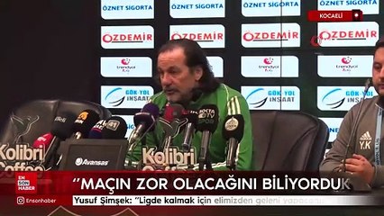 Yusuf Şimşek: “Ligde kalmak için elimizden geleni yapacağız”