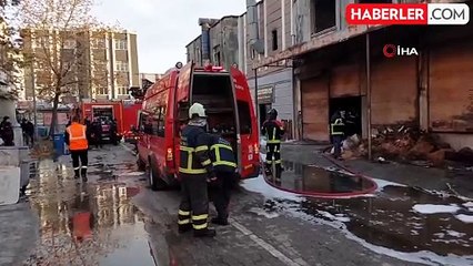 Samsun'da Mobilya İmalathanesinde Yangın Çıktı