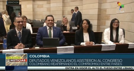 Diputados venezolanos asistieron al congreso colombiano reafirmando el compromiso entre países