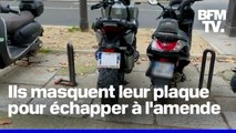 Paris: ces usagers qui masquent leur plaque d’immatriculation pour échapper aux amendes