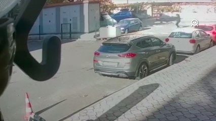 Teknik direktöre silahlı saldırı anı kamerada