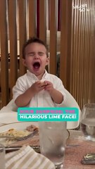 Little Boy Tries Lime for the First Time – His Reaction is Priceless!