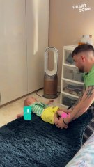 Cutest Baby Moment Ever | Tucked in a Rug and Loving It