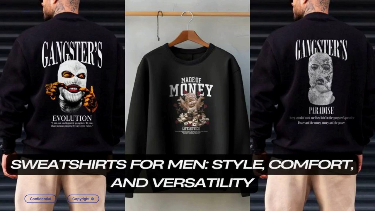 Sweatshirts for Men Style, Comfort, and Versatility