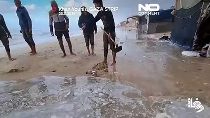 Kötü hava koşulları, Gazze'de yerinden edilen Filistinliler için yaşam koşullarını zorlaştırıyor