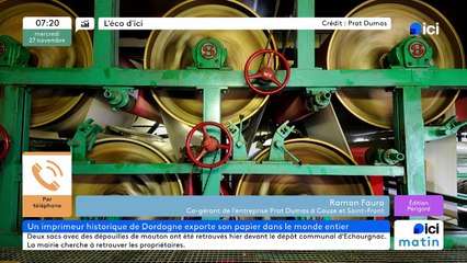 27/11/2024 - ICI Matin France Bleu Périgord en vidéo