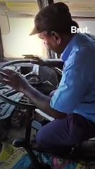 The bus driver who got emotional at his retirement
