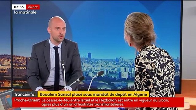 La détention « sans fondement » en Algérie de l’écrivain franco-algérien Boualem Sansal « est tout simplement inacceptable », déclare le ministre des Affaires étrangères Jean-Noël Barrot - Regardez