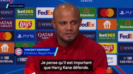 Kompany « très satisfait » de sa défense après la victoire contre le PSG