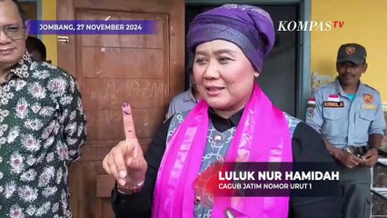 Pilkada Jatim: Luluk Nyoblos di Jombang, Khofifah-Risma Nyoblos di Surabaya