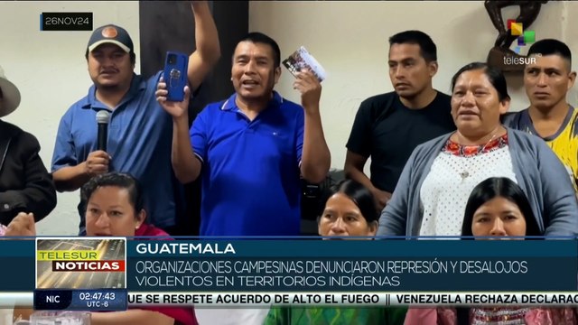 Organizaciones campesinas denunciaron represión y desalojos violentos en territorios indígenas