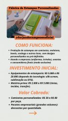 IDEIA PARA UM NEGÓCIO | FÁBRICA DE ESTAMPAS PERSONALIZADAS