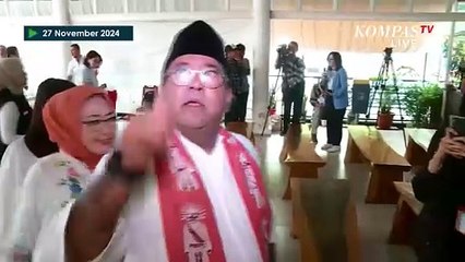 Detik-Detik Pramono Nyoblos di Cipete, Rano Karno Nyoblos di Lebak Bulus - PILKADA JAKARTA