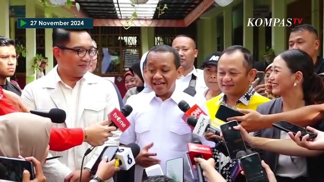 Ditemani Ridwan Kamil Nyoblos, Ketum Golkar Bahlil: Perasaan Saya Seperti Pilpres Ini PILKADA