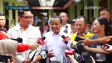 Ditemani Ridwan Kamil Nyoblos, Ketum Golkar Bahlil: Perasaan Saya Seperti Pilpres Ini  PILKADA