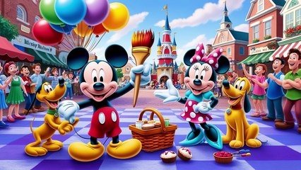Mickey Mouse and the Magical Paintbrush || Bedtime Stories For Kids