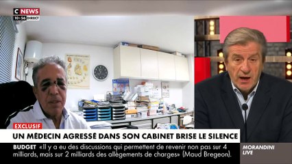 EXCLU - Un médecin agressé dans son cabinet brise le silence dans « Morandini Live »