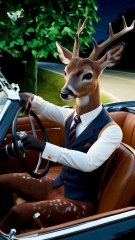 Anthropomorphic Animals on a Midnight Drive | Stunning Visual Storytelling