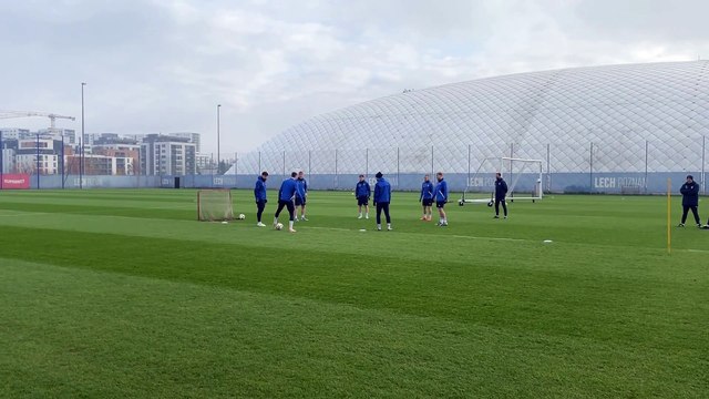 Trening Lecha Poznań przed meczem z Piastem