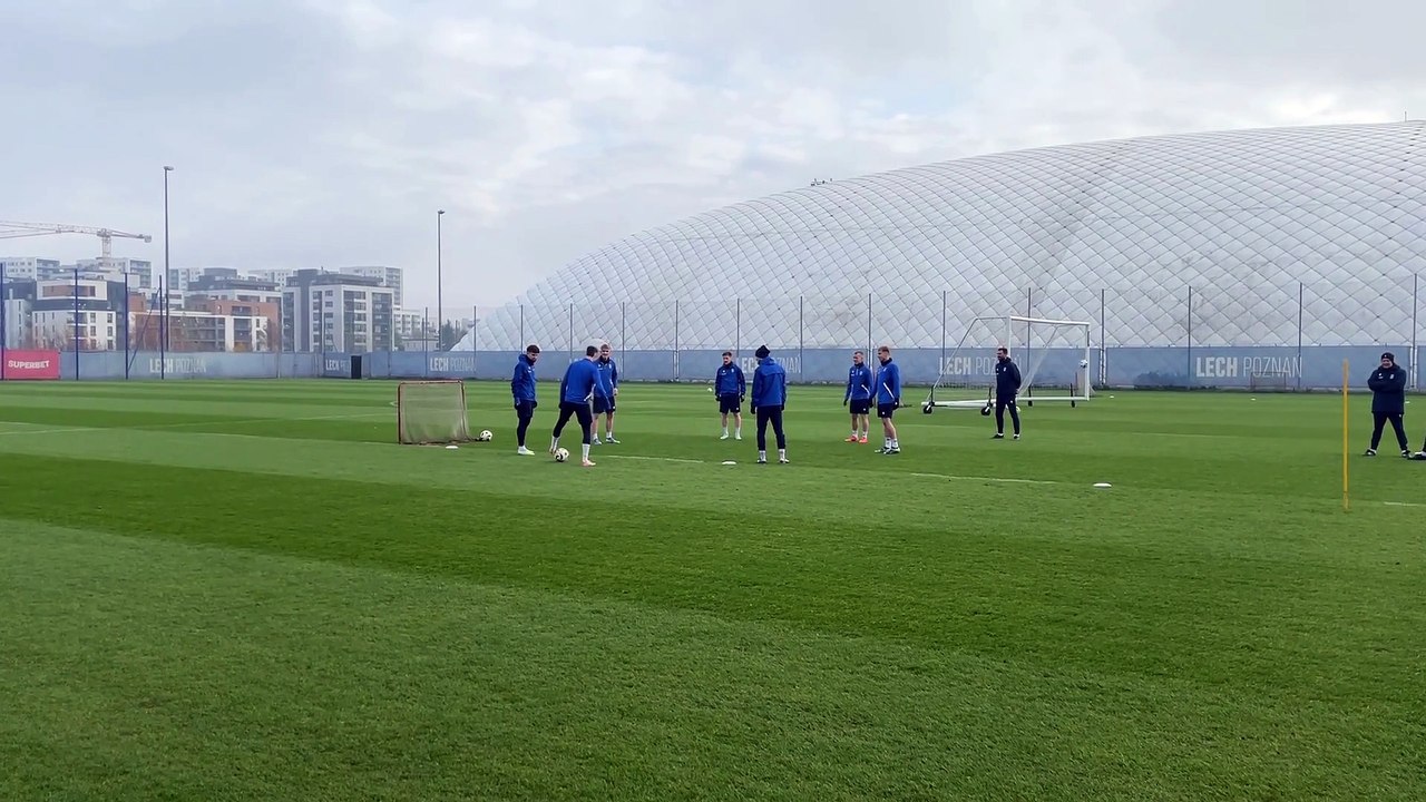 Trening Lecha Poznań przed meczem z Piastem