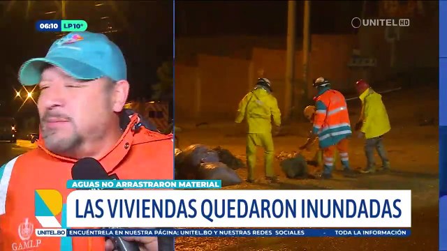 Otra lluvia alarma a la zona de emergencia en Bajo Llojeta y se inundan algunas viviendas; el operativo continúa