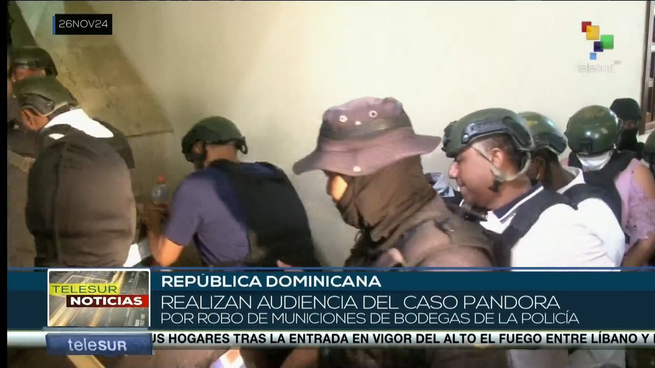 En República Dominicana realizan audiencia del caso pandora por robo de municiones entre cuerpos policiales