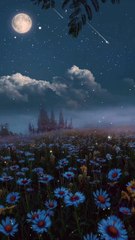 The beautiful view of falling stars from sky..!