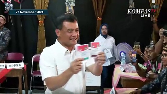 Momen Cagub Ahmad Luthfi Nyoblos Pilkada Jateng 2024 di Solo | SERIAL PILKADA